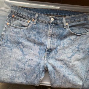 LEVI'S WATER PATERNED MENS JEANS 38x30 Like New